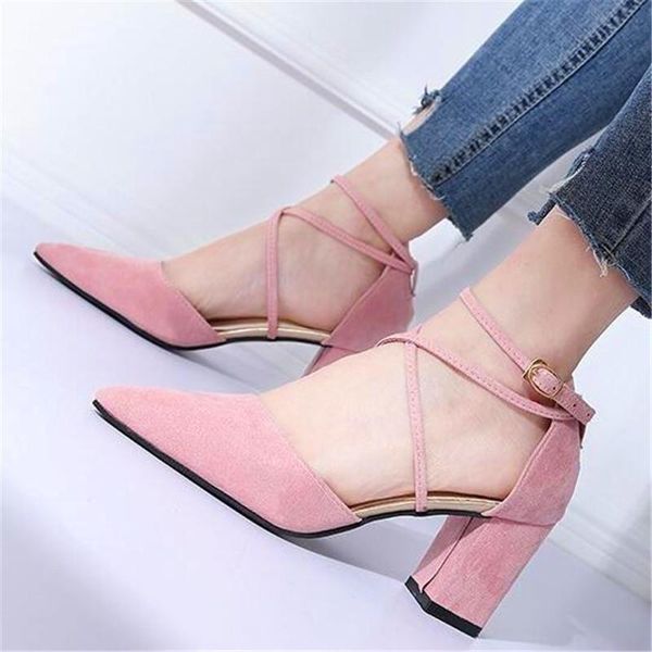 dress shoes spring and autumn foot ring strap 2021 wild thick with straps women's high heels, Black
dress shoes spring and autumn foot ring strap 2021 wild thick with straps women's high heels, Black