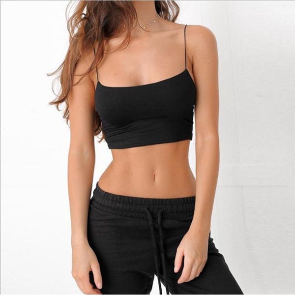 women's tank female underwear seamless crop underwear cotton camisole street fashion woman sports1, Black;blue
women's tank female underwear seamless crop underwear cotton camisole street fashion woman sports1, Black;blue