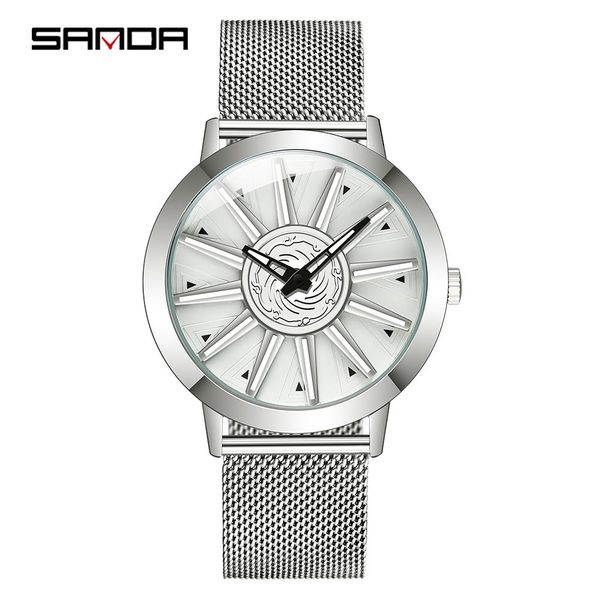 sanda men car rim hub кварцевые часы из нержавеющей стали спортивные водонепроницаемые часы творческий автомобиль колесо rim hub вращающиеся, Silver
sanda men car rim hub кварцевые часы из нержавеющей стали спортивные водонепроницаемые часы творческий автомобиль колесо rim hub вращающиеся, Silver