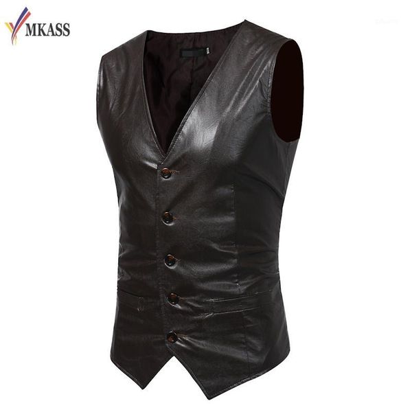 new autumn winter design men blazer vest slim fit suits simple slim washed pu leather waistcoat vests fashion solid color1, Black;white
new autumn winter design men blazer vest slim fit suits simple slim washed pu leather waistcoat vests fashion solid color1, Black;white