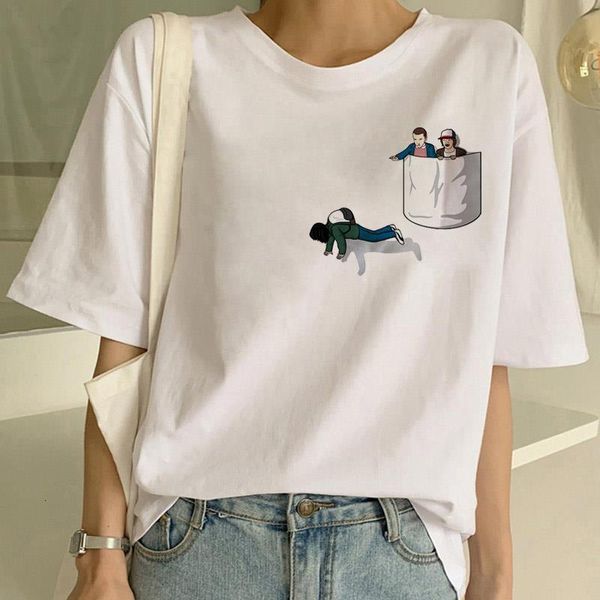 смешные футболки женщины одиннадцать мультфильм печатная футболка вверх ногами женская рубашка harajuku tshirt ullzang top teers одежда femm, White 
смешные футболки женщины одиннадцать мультфильм печатная футболка вверх ногами женская рубашка harajuku tshirt ullzang top teers одежда femm, White