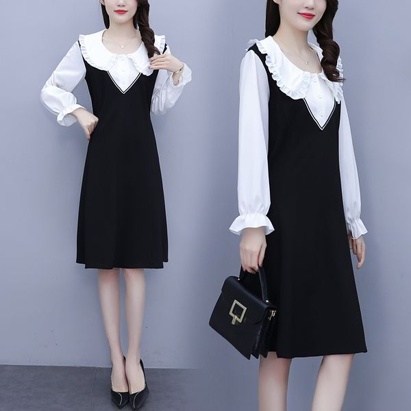 shredded black women dressed plus size fat woman ladies work wear 2021 spring dresses pkjg, Black;gray
shredded black women dressed plus size fat woman ladies work wear 2021 spring dresses pkjg, Black;gray