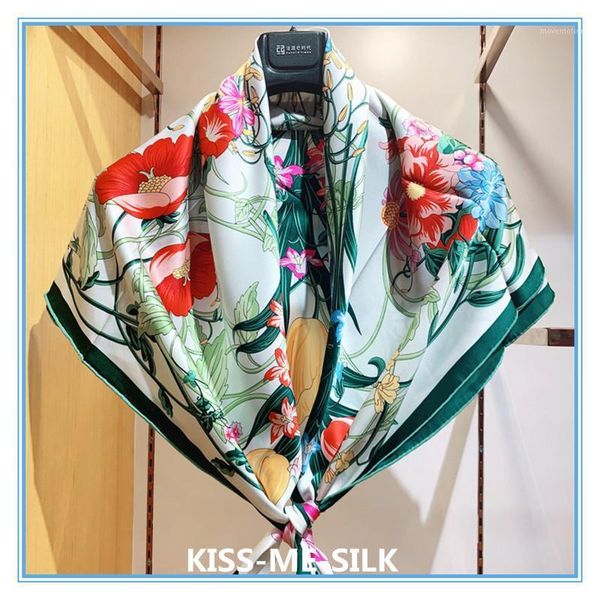 kms classic flowers mulberry-silk 16 mmi silk satin hand-rolled silk scarf shawl for girl lady women 105*105cm/85g1, Blue;gray
kms classic flowers mulberry-silk 16 mmi silk satin hand-rolled silk scarf shawl for girl lady women 105*105cm/85g1, Blue;gray