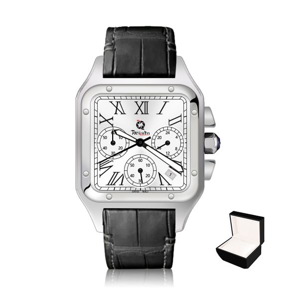men's automatic mechanical watch requin santo black stainless steel case leather strap w2sa six-hand calendar sapphire dial fashion cas, Slivery;brown
men's automatic mechanical watch requin santo black stainless steel case leather strap w2sa six-hand calendar sapphire dial fashion cas, Slivery;brown