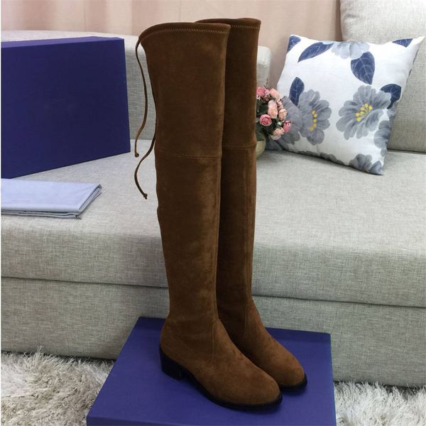 women classic designer over the knee boots womens winter brown suede high boots size europe 34-42, Black
women classic designer over the knee boots womens winter brown suede high boots size europe 34-42, Black