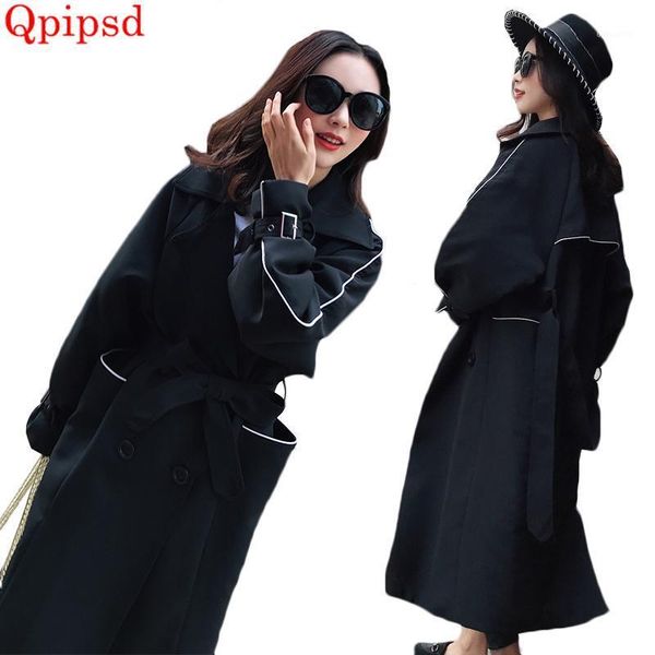 long trench coat women 2020 korean spring autumn new loose overcoat temperament womens casual belt windbreakers women basic coat1, Tan;black
long trench coat women 2020 korean spring autumn new loose overcoat temperament womens casual belt windbreakers women basic coat1, Tan;black