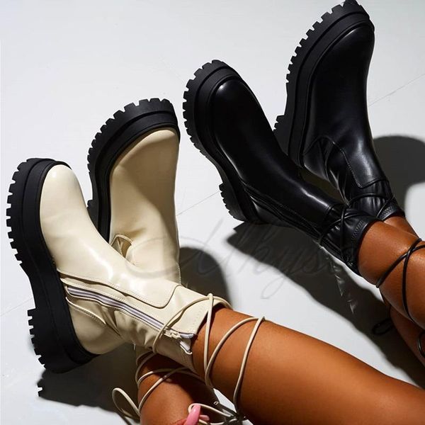 women ankle boots platform warm shoes fashion bandage zipper pu leather female short boots non slip woman shoes autumn winter, Black
women ankle boots platform warm shoes fashion bandage zipper pu leather female short boots non slip woman shoes autumn winter, Black
