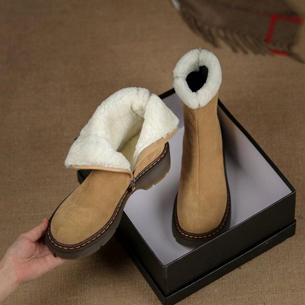 real leather women snow boots warm fur winter shoes woman plush fashion platform boot high heel footwear size 34-43, Black
real leather women snow boots warm fur winter shoes woman plush fashion platform boot high heel footwear size 34-43, Black
