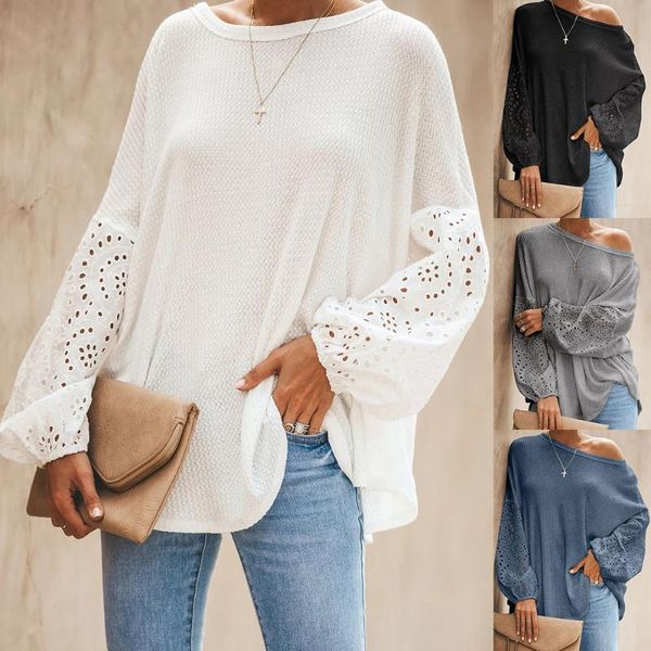 women's hoodies & sweatshirts long-sleeved t-shirt women spring and autumn european american solid color round hollow stitching loose t, Black
women's hoodies & sweatshirts long-sleeved t-shirt women spring and autumn european american solid color round hollow stitching loose t, Black