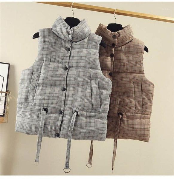 women's sleeveless down vest plaid printed brand new female winter warm jackets&outerwear thicken1, Black;white
women's sleeveless down vest plaid printed brand new female winter warm jackets&outerwear thicken1, Black;white