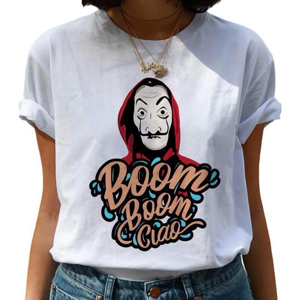 la casa de papel summer women t shirt print short sleeve funny money heist house of paper hip hop female tees, White
la casa de papel summer women t shirt print short sleeve funny money heist house of paper hip hop female tees, White