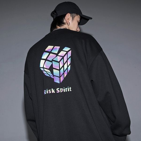 jmze7 e46rx tide brand rubik's cube sweater men's 2020 autumn new male student casual round pullover loose coat neck solid color p, Black
jmze7 e46rx tide brand rubik's cube sweater men's 2020 autumn new male student casual round pullover loose coat neck solid color p, Black