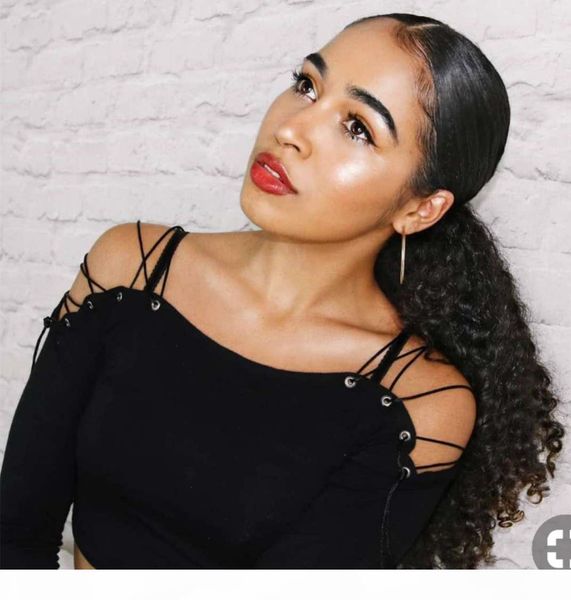 sleek kinky curly pony tail hairpiece drawstring wrap around women ponytail hair extension 100g-160g natural color, Black
sleek kinky curly pony tail hairpiece drawstring wrap around women ponytail hair extension 100g-160g natural color, Black