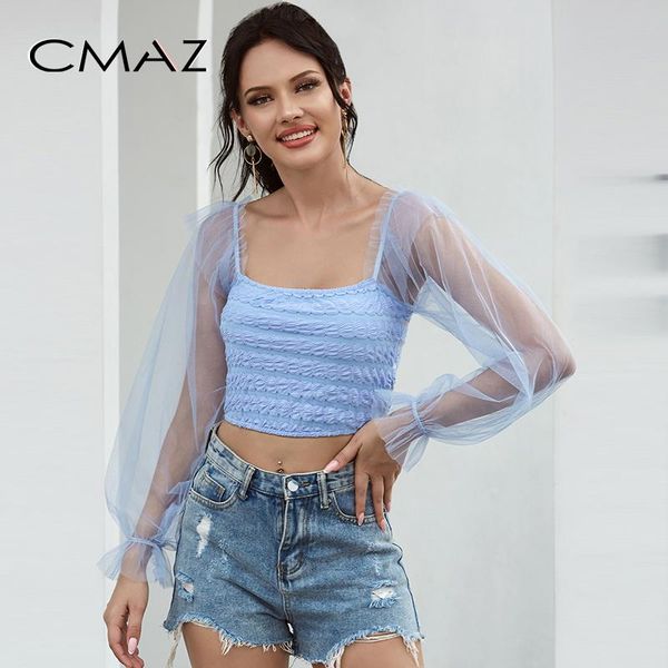 cmaz summer shirts women fashion patchwork lace long sleeve square collar short female blouse cmaz20c3403, White
cmaz summer shirts women fashion patchwork lace long sleeve square collar short female blouse cmaz20c3403, White
