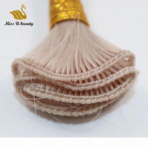 hand tied hair extensions cuticle aligned virgin human hair weaves blonde white grey hand made hair weft 200gram, Black 
hand tied hair extensions cuticle aligned virgin human hair weaves blonde white grey hand made hair weft 200gram, Black
