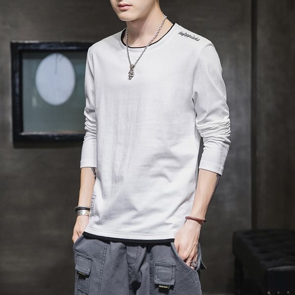 0xrt4 men's coat t-shirt long-sleeved trendy 2020 autumn spring and new cotton t-shirt loose solid color fashion trendy brand jvr7u, Blue
0xrt4 men's coat t-shirt long-sleeved trendy 2020 autumn spring and new cotton t-shirt loose solid color fashion trendy brand jvr7u, Blue