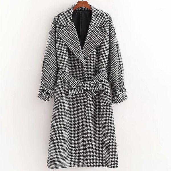 women autumn winter warm plaid wool & blends outerwear 2020 long sashes bow tie female office lady street casual coats clothing1, Black
women autumn winter warm plaid wool & blends outerwear 2020 long sashes bow tie female office lady street casual coats clothing1, Black