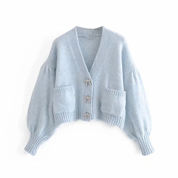 new blue oversize cropped knitted woman 2021 fall puff long sleeve button down cardigan female v neck sweater gzrz, White;black
new blue oversize cropped knitted woman 2021 fall puff long sleeve button down cardigan female v neck sweater gzrz, White;black
