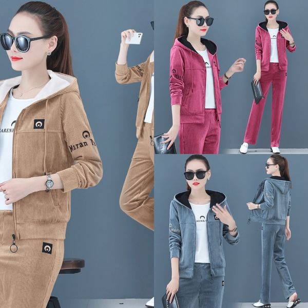 qkywu corduroy fashion suit wick sweater korean women 2020 new three-piece style spring and autumn sportswear casual sweater slimming for su, Gray
qkywu corduroy fashion suit wick sweater korean women 2020 new three-piece style spring and autumn sportswear casual sweater slimming for su, Gray