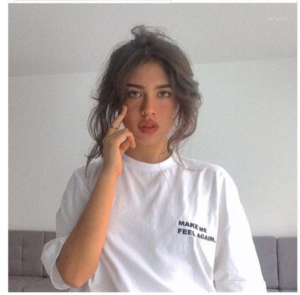 make me feel again letter print women tshirt cotton casual loose summer beach oversized t shirt gift 90s lady girls white black1
make me feel again letter print women tshirt cotton casual loose summer beach oversized t shirt gift 90s lady girls white black1