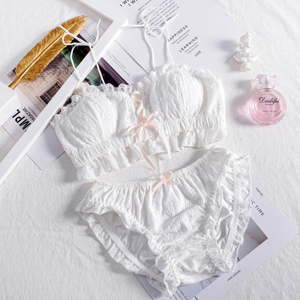 bras sets japanese womens sweet white no rims bra & briefs lolita cute bowknot ruffle underwear breathable teen girls bra1, Red;black
bras sets japanese womens sweet white no rims bra & briefs lolita cute bowknot ruffle underwear breathable teen girls bra1, Red;black