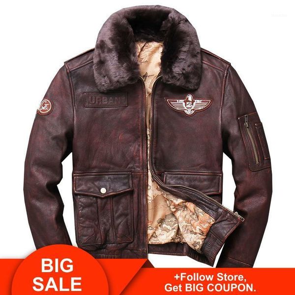 men's leather & faux zvaqs 2021 retro brown men world war ii pilot jacket plus size 5xl genuine thick cowhide coat pph8431, Black
men's leather & faux zvaqs 2021 retro brown men world war ii pilot jacket plus size 5xl genuine thick cowhide coat pph8431, Black