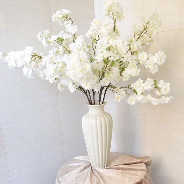 120m/47inch long artificial simulation flower cherry blossoms white silk branch flowers for wedding home christmas decorations1
120m/47inch long artificial simulation flower cherry blossoms white silk branch flowers for wedding home christmas decorations1