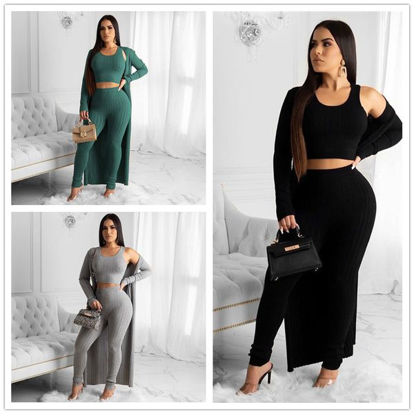 three pieces sets women long sleeve cardigan coat blazer cloak tank + pants outfit elegant strech 3 pieces outfits overalls 92909, White
three pieces sets women long sleeve cardigan coat blazer cloak tank + pants outfit elegant strech 3 pieces outfits overalls 92909, White