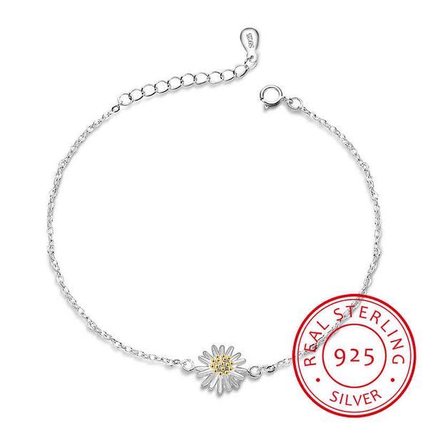classic simple fashion 925 sterling silver sunflower daisy bracelets for women jewelry pulseira feminina s-b146, Golden;silver
classic simple fashion 925 sterling silver sunflower daisy bracelets for women jewelry pulseira feminina s-b146, Golden;silver
