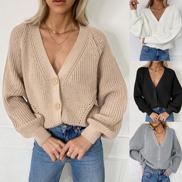 knit sweater women autumn female casual long sleeve button cardigan knitted sweaters coat femme 2020 winter warm clothes, White
knit sweater women autumn female casual long sleeve button cardigan knitted sweaters coat femme 2020 winter warm clothes, White