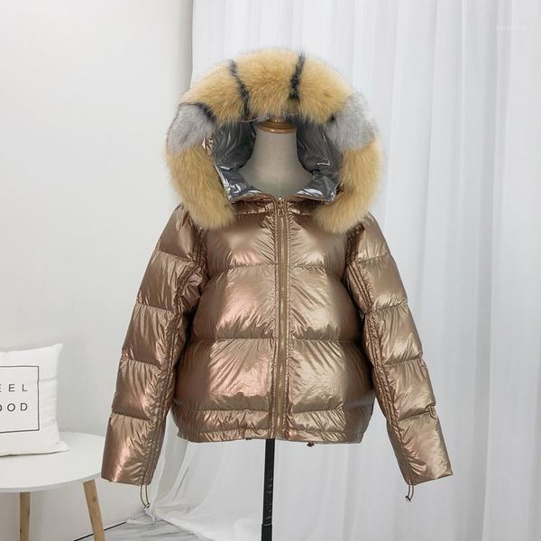 real fur collar 2020 new winter duck down jacket female loose coat women double sided hooded waterproof down parka outerwear1, Black 
real fur collar 2020 new winter duck down jacket female loose coat women double sided hooded waterproof down parka outerwear1, Black