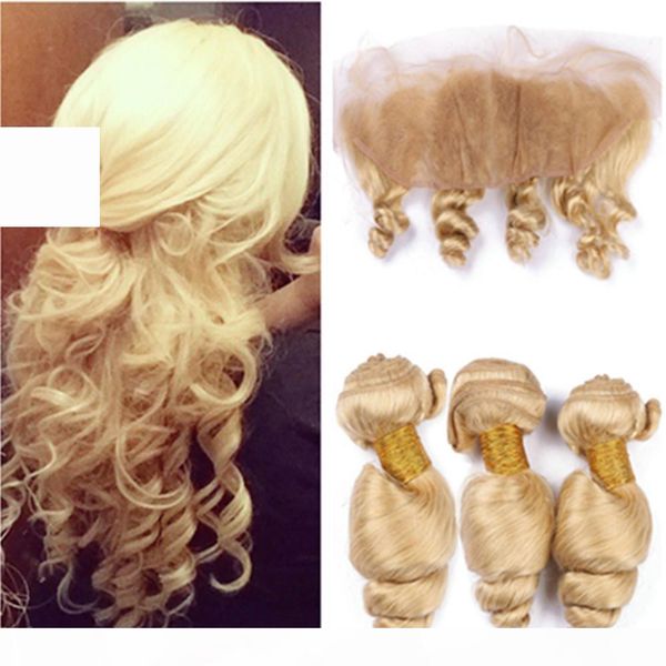 virgin peruvian 613 blonde human hair weaves with lace frontal closure golden blonde loose wave wavy 3bundles with 13x4 full lace frontal, Black;brown
virgin peruvian 613 blonde human hair weaves with lace frontal closure golden blonde loose wave wavy 3bundles with 13x4 full lace frontal, Black;brown