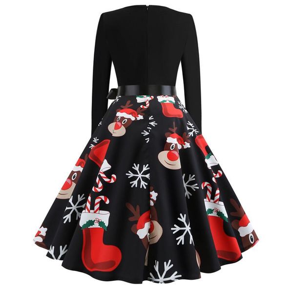 casual dresses winter christmas women print black 50s 60s vintage robe swing pinup elegant party dress long sleeve plus size, Black;gray
casual dresses winter christmas women print black 50s 60s vintage robe swing pinup elegant party dress long sleeve plus size, Black;gray