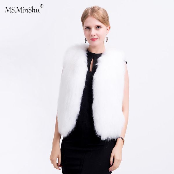ms.minshu женщины подлинная фокс жилет ручной вязки fox fur vest слегка real fur vest gilet полушубок с подкладкой, Black
ms.minshu женщины подлинная фокс жилет ручной вязки fox fur vest слегка real fur vest gilet полушубок с подкладкой, Black