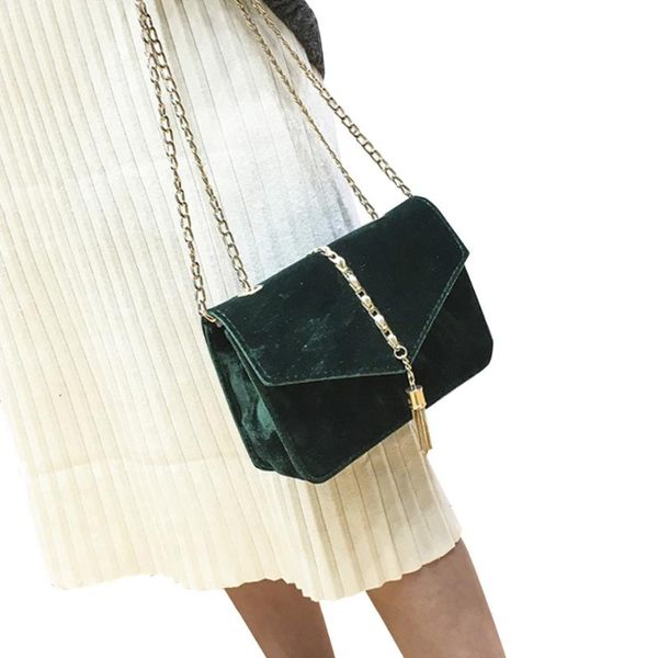 elegant tassel women's crossbody bag corduroy solid vintage casual shoulder bag women small clutch female simple handbags green
elegant tassel women's crossbody bag corduroy solid vintage casual shoulder bag women small clutch female simple handbags green