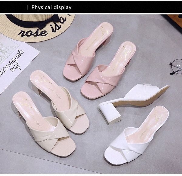 2019 summer casual slipper brief design high heels 6.5cm square heels pu women shoes peep-toe solid slipper women lazy shoe #hs6o, Black
2019 summer casual slipper brief design high heels 6.5cm square heels pu women shoes peep-toe solid slipper women lazy shoe #hs6o, Black