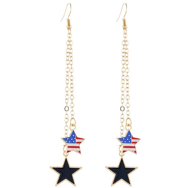 2021 women earrings fashion independence day flag multilayer long earrings ladies metal stylish jewelry, Silver
2021 women earrings fashion independence day flag multilayer long earrings ladies metal stylish jewelry, Silver