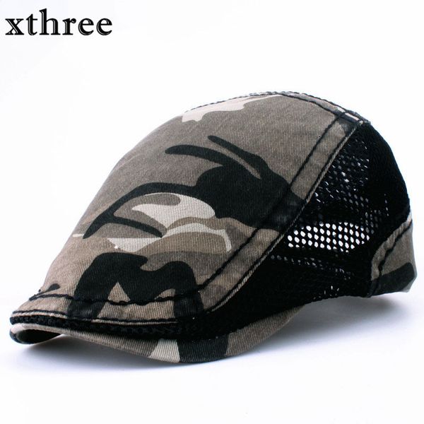 xthree fashion camouflage beret cap sway cap hats for men and women visors sun hat gorras planas flat caps berets 201106, Blue;gray 
xthree fashion camouflage beret cap sway cap hats for men and women visors sun hat gorras planas flat caps berets 201106, Blue;gray