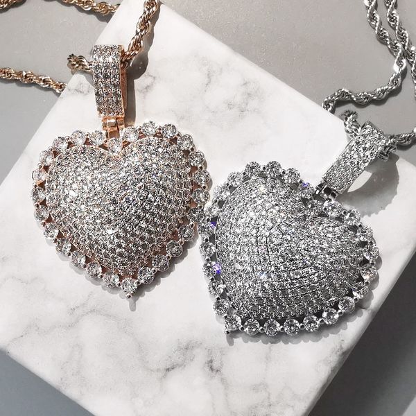 bling iced out heart pendant 3 colors aaa zircon necklace for men women gifts fashion hip hop jewelry 201014, Silver
bling iced out heart pendant 3 colors aaa zircon necklace for men women gifts fashion hip hop jewelry 201014, Silver