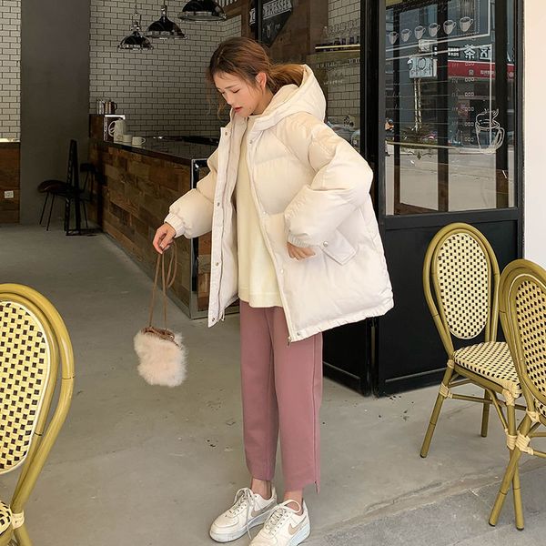 women's winter 2020 new korean version of loose down harajuku bread short cotton-padded jacket fashion, Black
women's winter 2020 new korean version of loose down harajuku bread short cotton-padded jacket fashion, Black