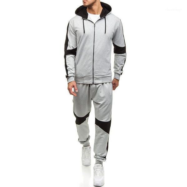 nice spring new hooded sweater suit men casual suit outdoor sports men color matching sportswear1, Gray
nice spring new hooded sweater suit men casual suit outdoor sports men color matching sportswear1, Gray