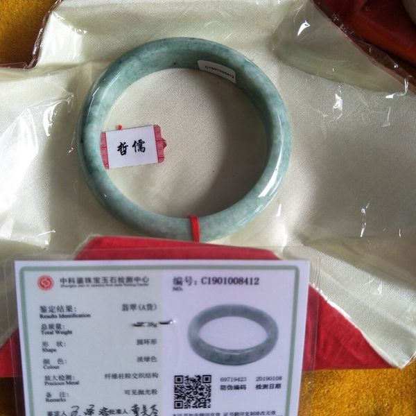 zheru jewelry pure natural jadeite bracelet natural pale green 54-62mm princess bracelet gift for women a certificate 1028, Black
zheru jewelry pure natural jadeite bracelet natural pale green 54-62mm princess bracelet gift for women a certificate 1028, Black