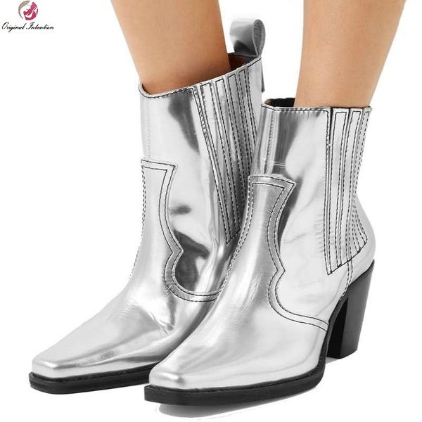 women ankle boots spring autumn fashion silver square toe square heel boots handmade basic casual woman boots large size 35-45 1026, Black
women ankle boots spring autumn fashion silver square toe square heel boots handmade basic casual woman boots large size 35-45 1026, Black