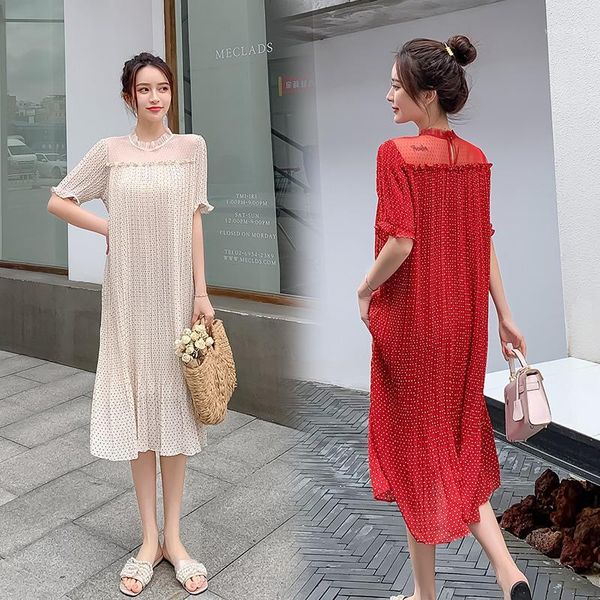 maternity dresses 9007# dress chiffon solid color summer short sleeve easy matching loose stylish for pregnant women mom1, White
maternity dresses 9007# dress chiffon solid color summer short sleeve easy matching loose stylish for pregnant women mom1, White