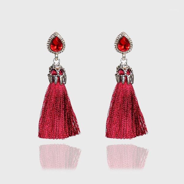dangle & chandelier european ladies alloy rhinestone trendy jewelry accessories for girls welding drop bohemian vintage tassel earrings long, Silver 
dangle & chandelier european ladies alloy rhinestone trendy jewelry accessories for girls welding drop bohemian vintage tassel earrings long, Silver