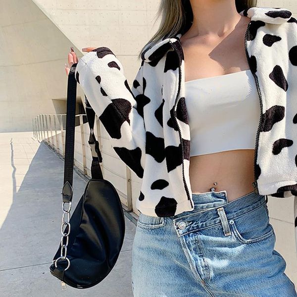 y2k e girl fur coats for women cow print teddy jacket modis longslive zipper casual warm autumn winter 2021 harajuku coat female, Black;brown
y2k e girl fur coats for women cow print teddy jacket modis longslive zipper casual warm autumn winter 2021 harajuku coat female, Black;brown