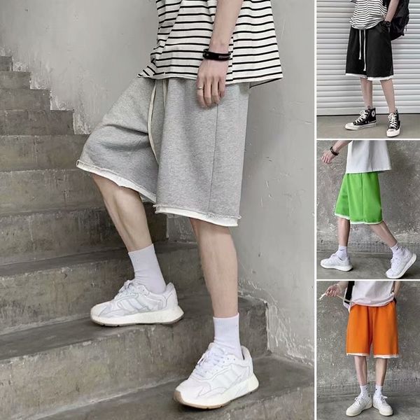 mens new korean trend mens shorts knee length short sweatpants spliced casual shorts male summer streetwear, White;black
mens new korean trend mens shorts knee length short sweatpants spliced casual shorts male summer streetwear, White;black