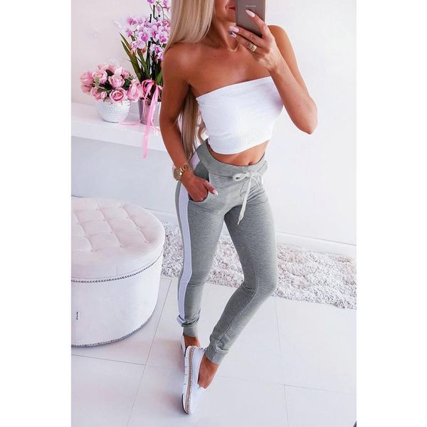 yoga outfits women sport pants workout gym fitness drawstring trousers sportswear, White;red
yoga outfits women sport pants workout gym fitness drawstring trousers sportswear, White;red