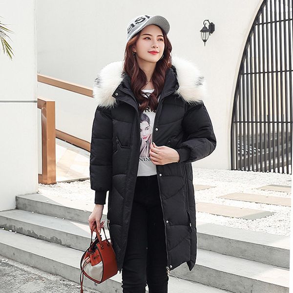 2021 newarrival winter jacket women style hooded thicken fur female outwear long coat cotton padded xvv8, Black
2021 newarrival winter jacket women style hooded thicken fur female outwear long coat cotton padded xvv8, Black