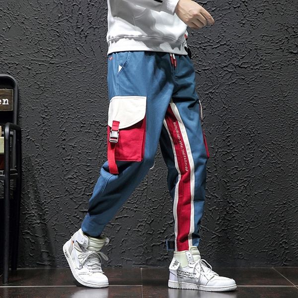 m8jec 2020 spring and autumn new street fashion cotton color pantsmatching pants fashion overalls sports men's overalls casual pants lo, Blue
m8jec 2020 spring and autumn new street fashion cotton color pantsmatching pants fashion overalls sports men's overalls casual pants lo, Blue